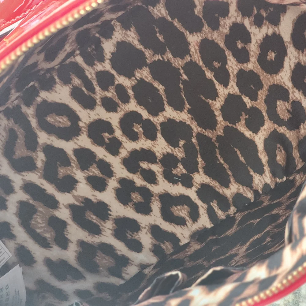 NWT Call It Spring  Glossy Red Vegan DOCTOR HANDBAG - Picture 12 of 13